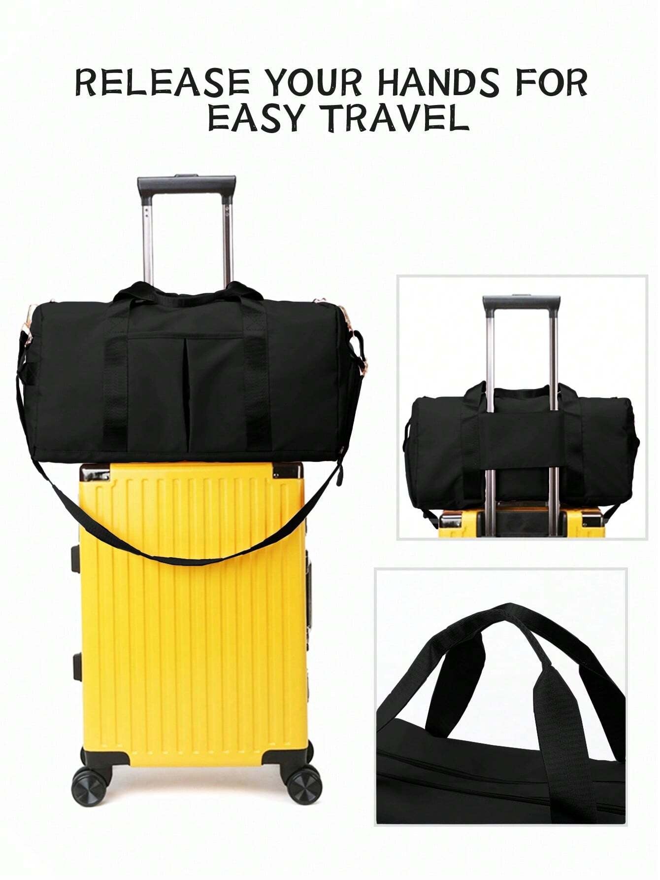 Large Capacity Fitness Bag with Shoe Compartment