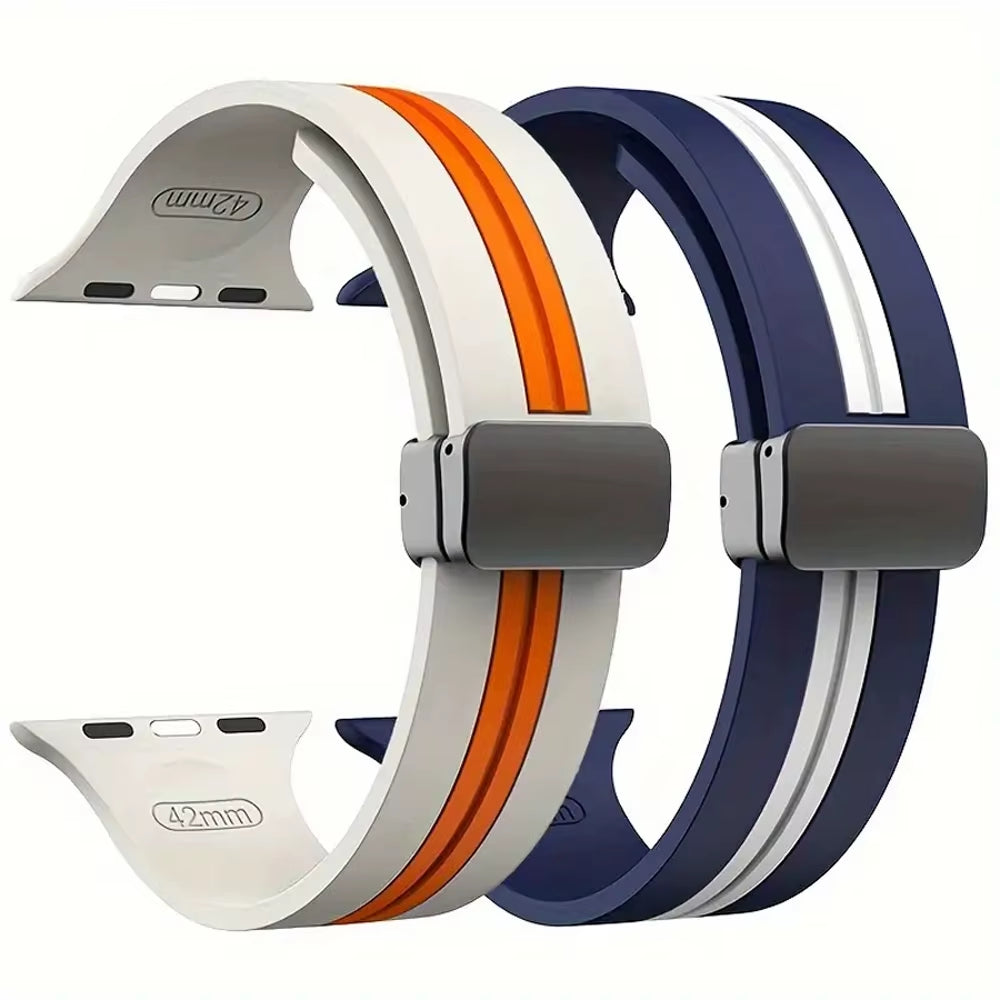 Silicone Strap for Watch Band 46Mm 44Mm 45Mm 49Mm 41Mm 42Mm 38 40Mm Bracelet Iwatch Correa Series 10 9 8 7 6 5 Ultra SE 2