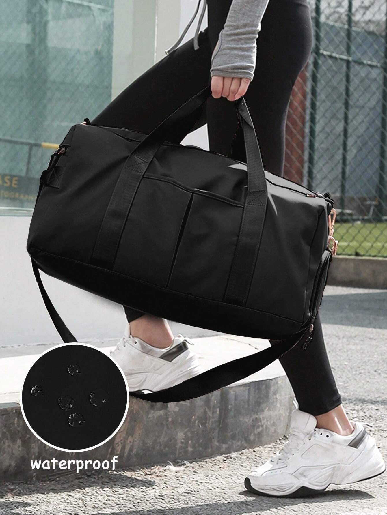Large Capacity Fitness Bag with Shoe Compartment