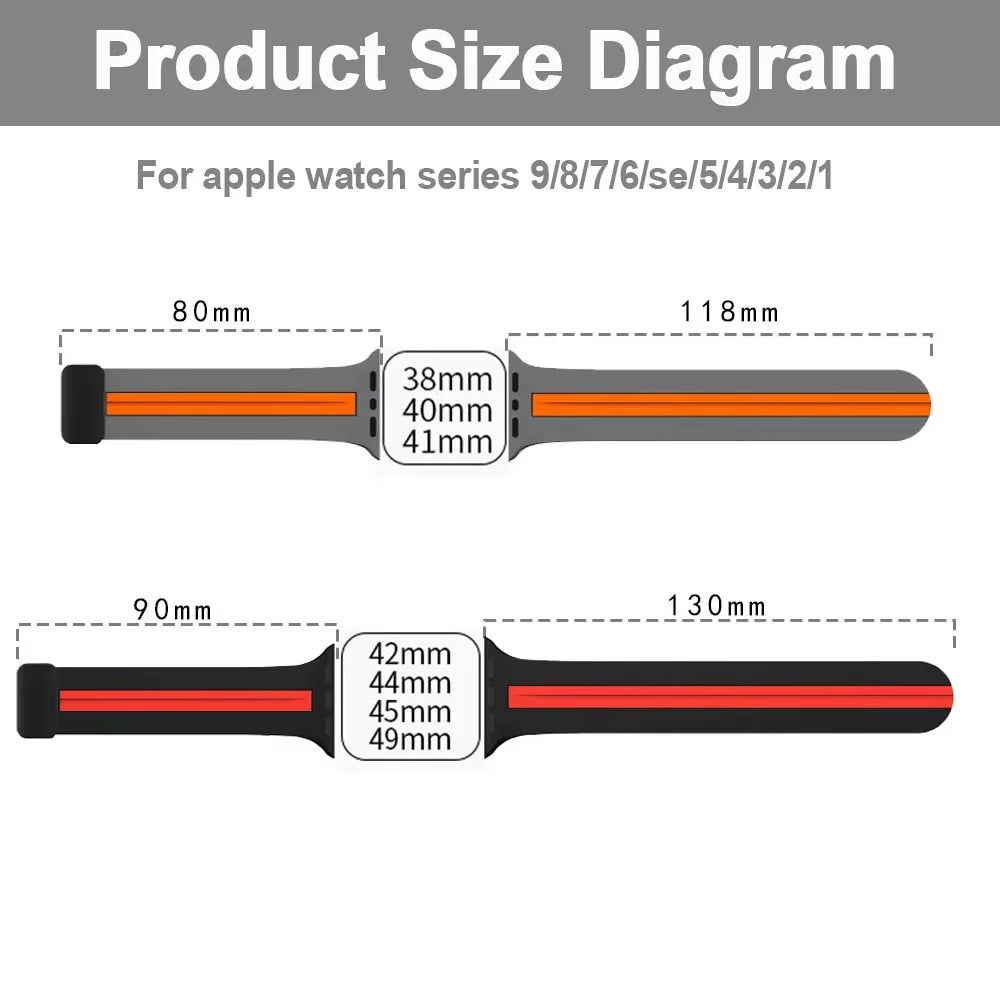 Silicone Strap for Watch Band 46Mm 44Mm 45Mm 49Mm 41Mm 42Mm 38 40Mm Bracelet Iwatch Correa Series 10 9 8 7 6 5 Ultra SE 2