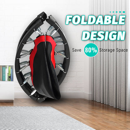 40" 660Lbs Foldable Mini Trampoline Rebounder Fitness Gym Home Workout Exercise
