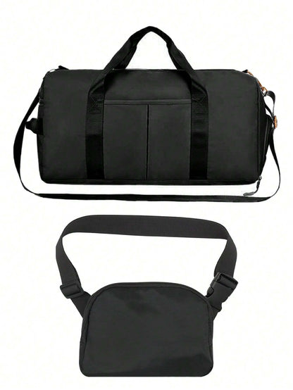 Large Capacity Fitness Bag with Shoe Compartment